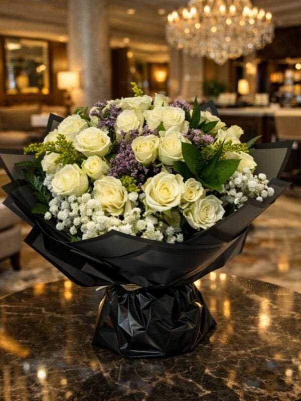 أبيض ستة غلاف أسود