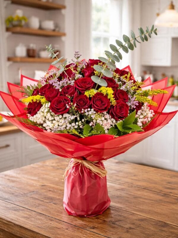 أحمر عشرة غلاف أحمر