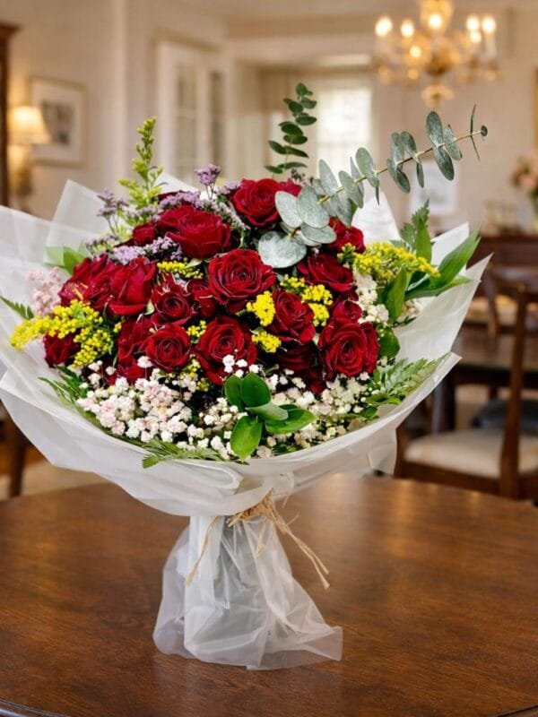 أحمر أثنى عشر غلاف أبيض