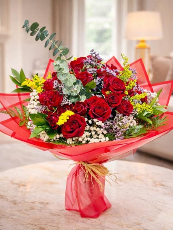 أحمر أثنى عشر غلاف أحمر