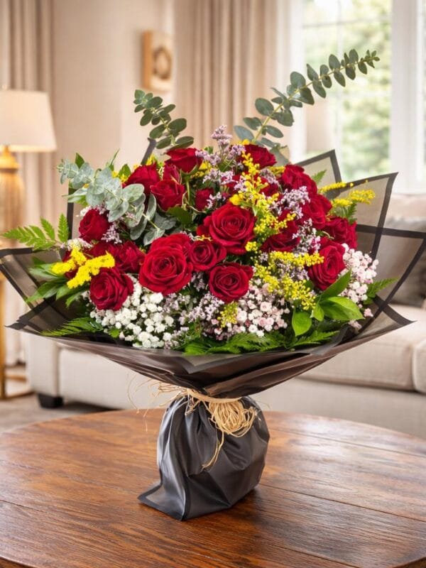 أحمر أثنى عشر غلاف أسود