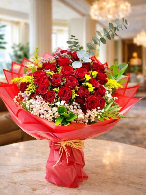 أحمر أربعة عشر غلاف أحمر