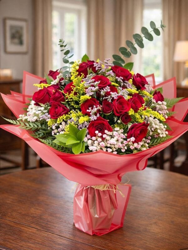 أحمر ثمانية غلاف أحمر