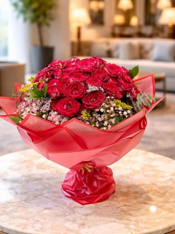 احمر دبل أربعة عشر  غلاف احمر