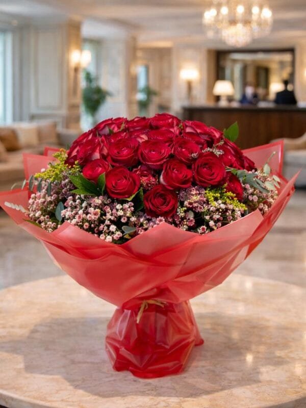 احمر دبل ثمانية غلاف احمر