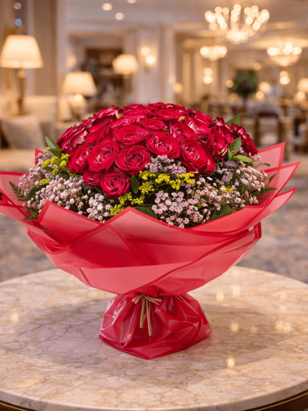 احمر دبل عشرة غلاف احمر