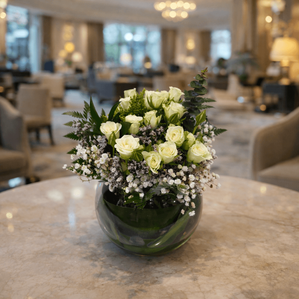 فازة ابيض اربعة متجر زهرتي فازة ابيض اربعة