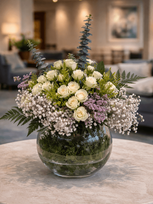 فازة ابيض ثمانية