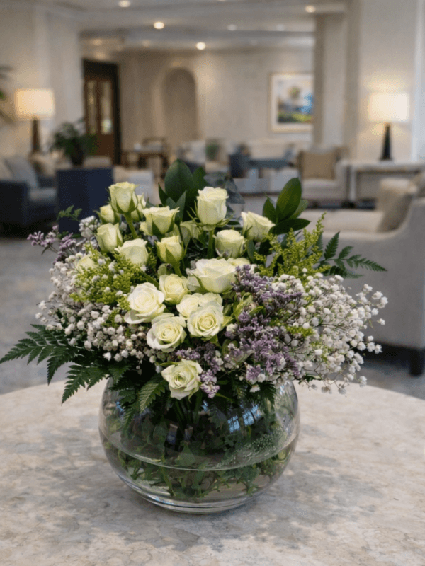 فازة ابيض خمسة