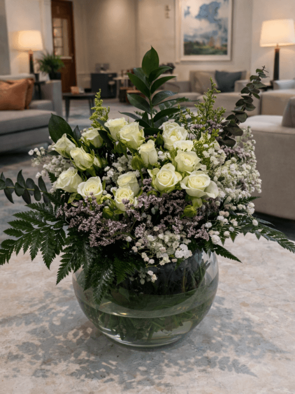 فازة ابيض ستة