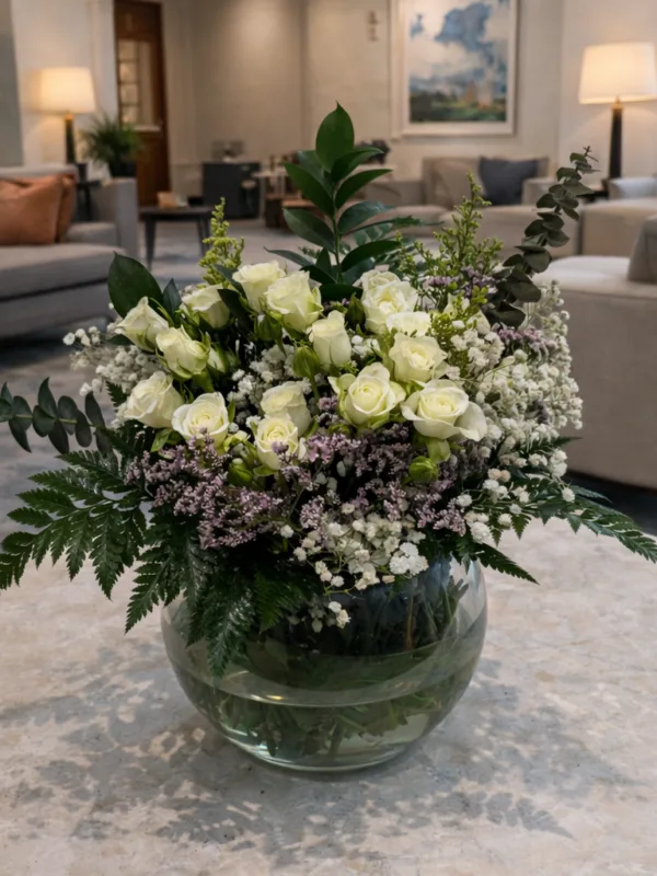 فازة ابيض ستة