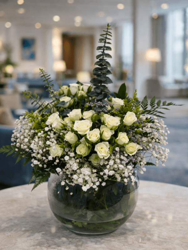 فازة ابيض عشرة