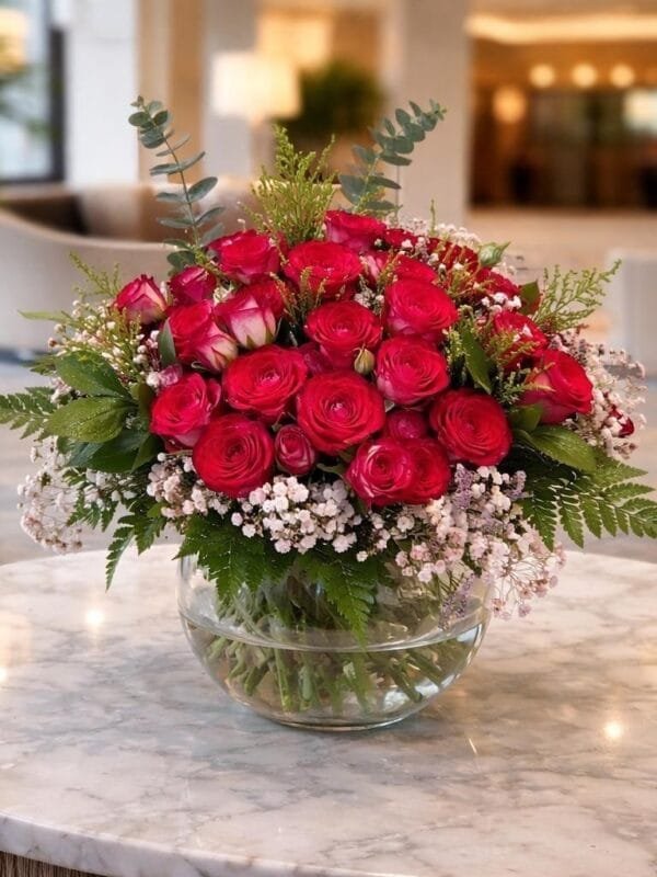 فازة احمر دبل اربعة عشر