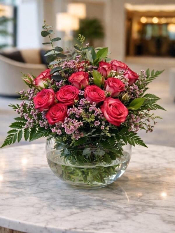 فازة احمر دبل ثلاثة