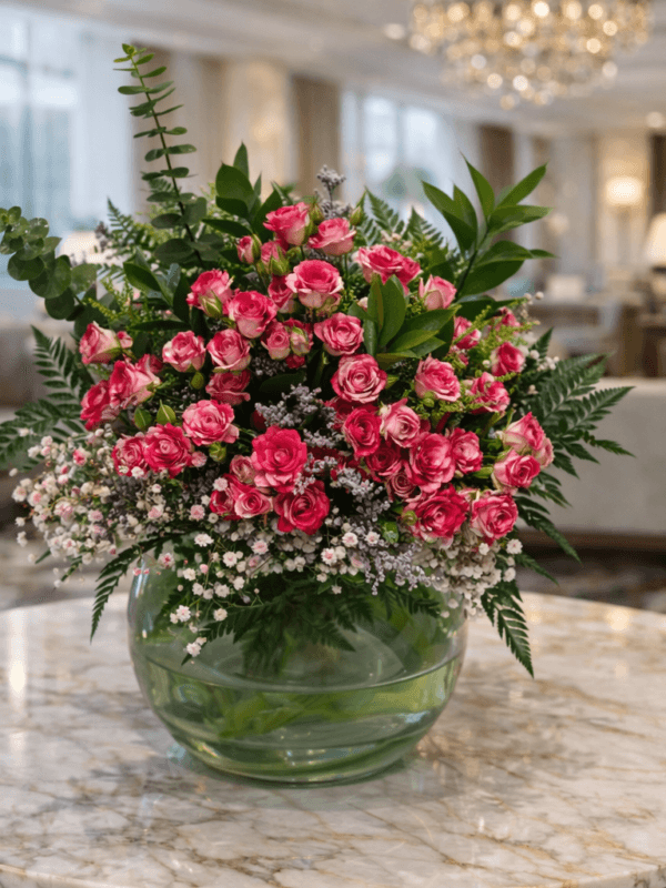 فازة احمر دبل ثمانية