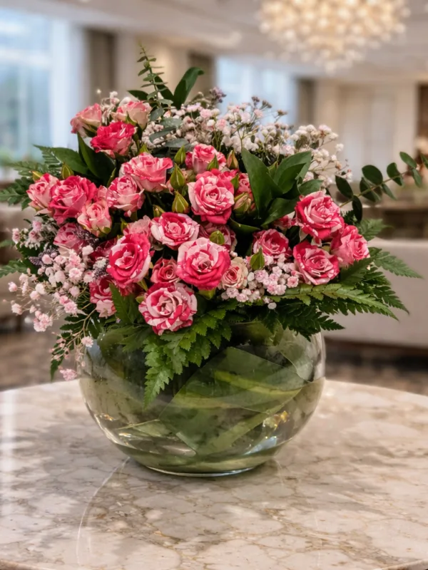 فازة احمر دبل خمسة