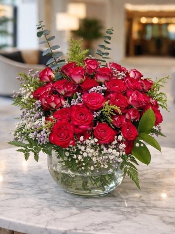 فازة احمر دبل عشرة