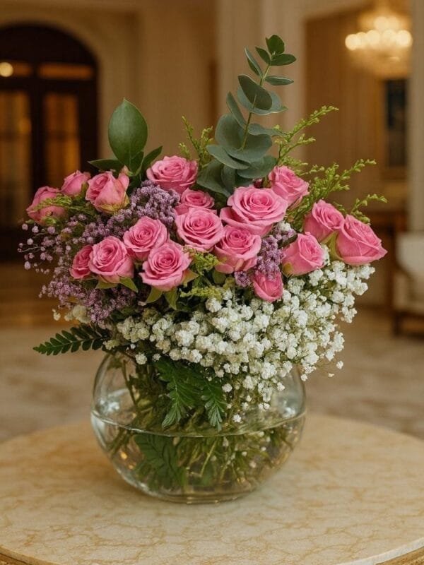 فازة زهري ثلاثة