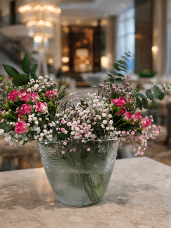 سلة احمر دبل